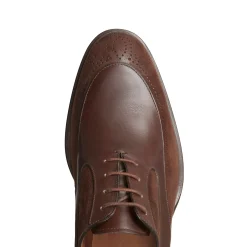Mahogany Leather And Suede Lace-up Shoe | Fratelli Rossetti