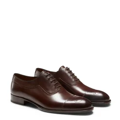 Mahogany Leather Lace-up Shoe | Fratelli Rossetti