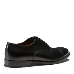 Men's Black Leather Derby Shoe | Fratelli Rossetti