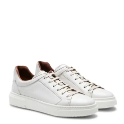 Milk White Leather Sneaker | Fratelli Rossetti