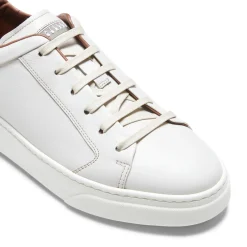 Milk White Leather Sneaker | Fratelli Rossetti