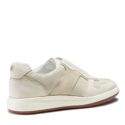 Milk-white Leather And Fabric Sneaker | Fratelli Rossetti