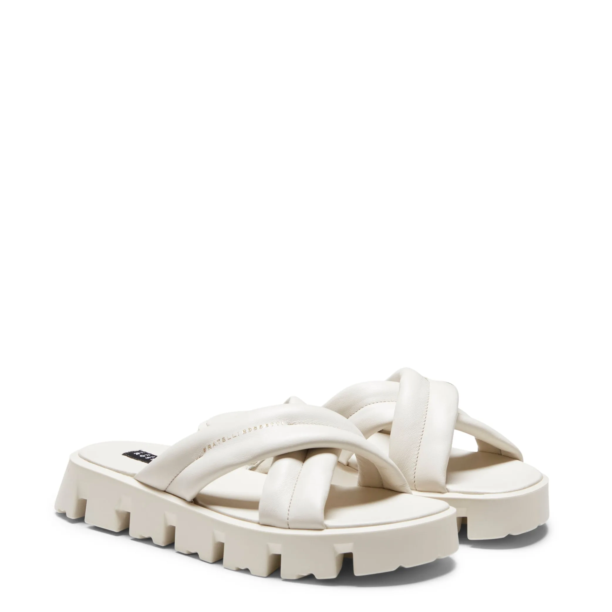 Milk-white Leather Sandal | Fratelli Rossetti