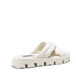 Milk-white Leather Sandal | Fratelli Rossetti