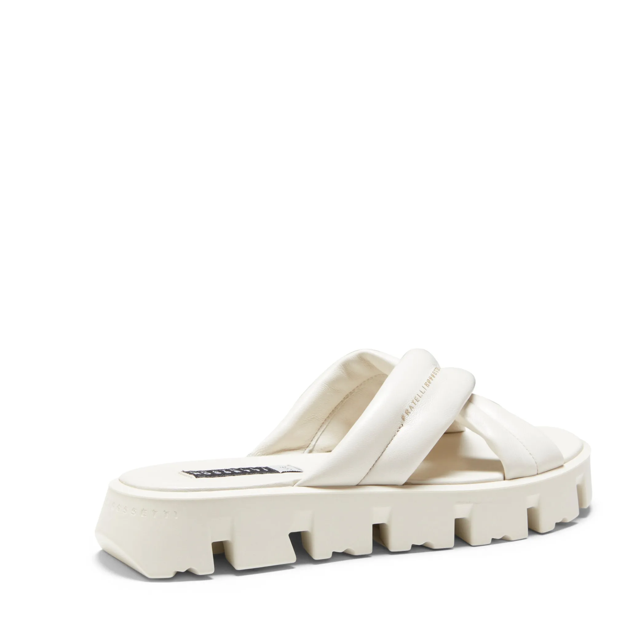 Milk-white Leather Sandal | Fratelli Rossetti