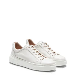 Milk-white Leather Sneakers | Fratelli Rossetti