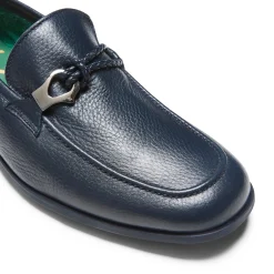 Mocassino Uomo In Pelle Blu-Fratelli Rossetti