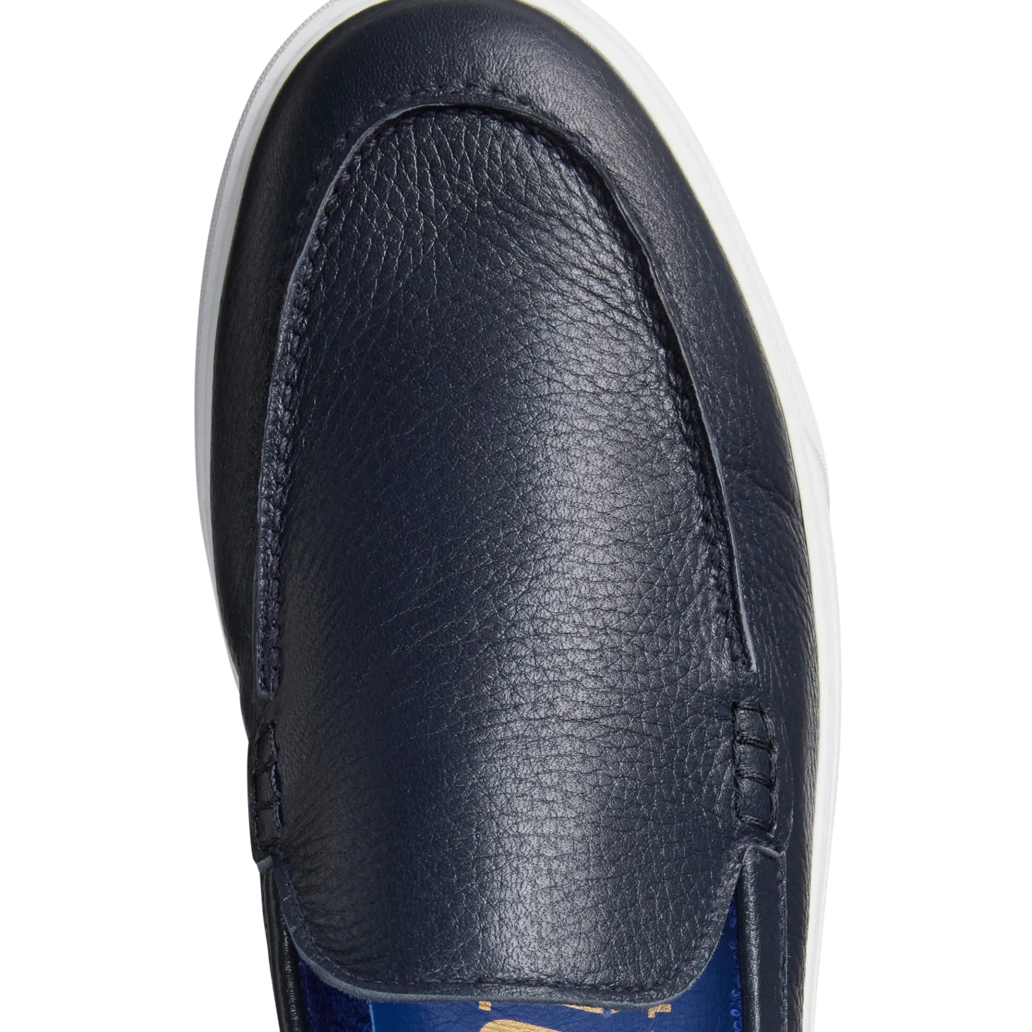 Mocassino Uomo In Pelle Blu-Fratelli Rossetti