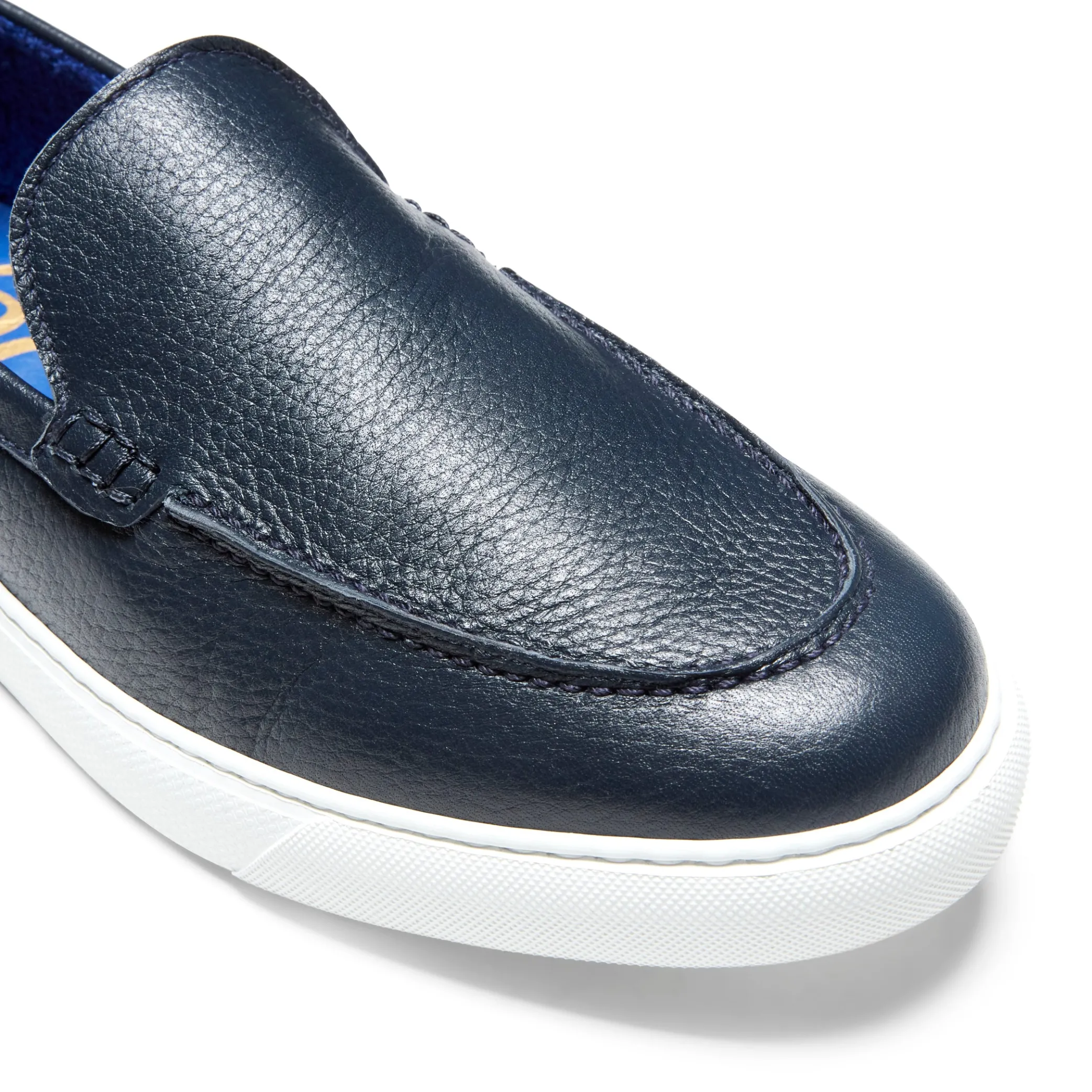 Mocassino Uomo In Pelle Blu-Fratelli Rossetti
