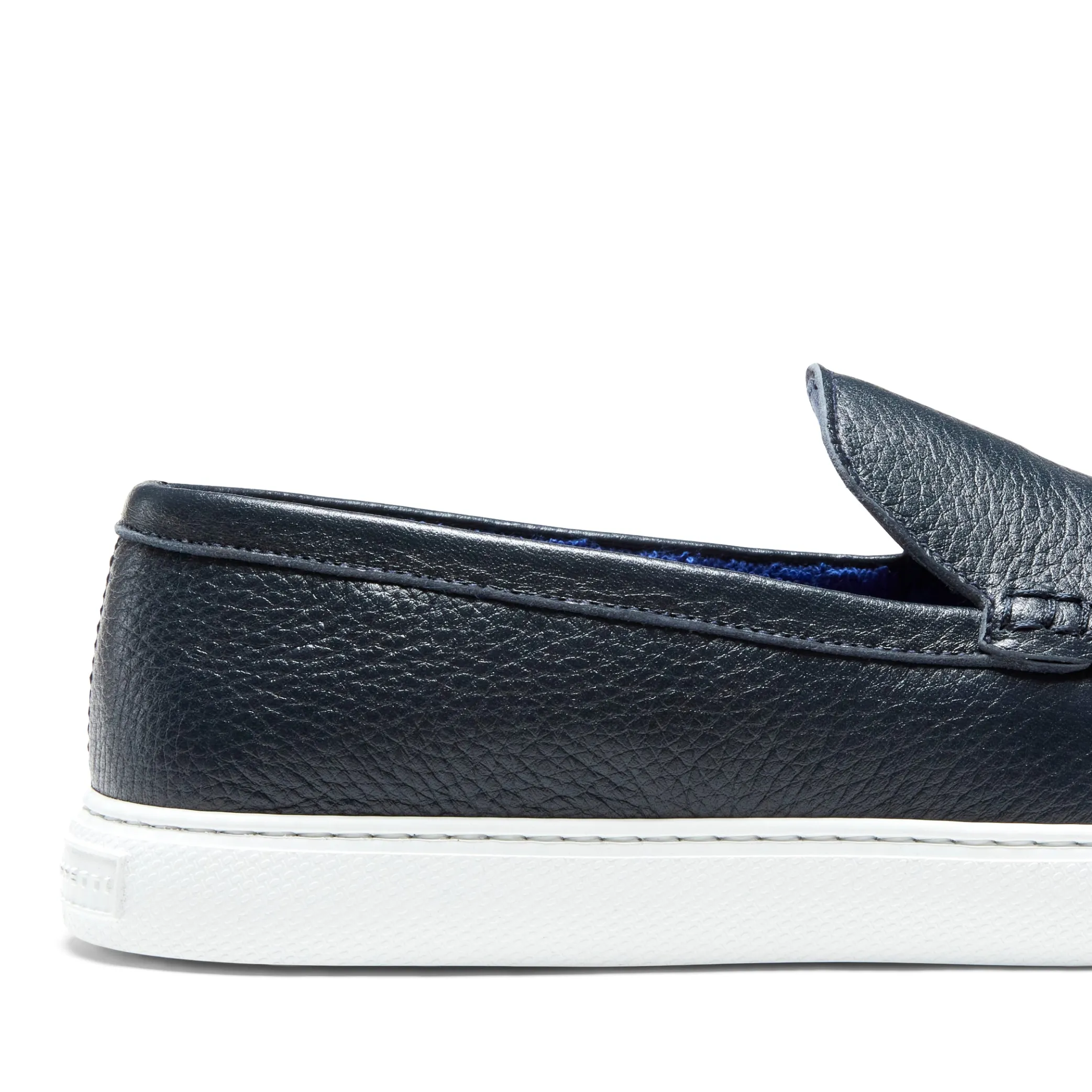 Mocassino Uomo In Pelle Blu-Fratelli Rossetti