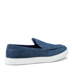 Mocassino Uomo In Suede Blu-Fratelli Rossetti