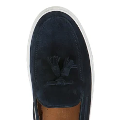 Navy Blue Suede Brera Sport Sneaker | Fratelli Rossetti