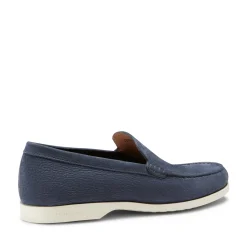 Navy Blue Suede Loafer | Fratelli Rossetti