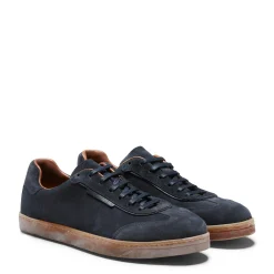 Navy Blue Suede Sneakers | Fratelli Rossetti
