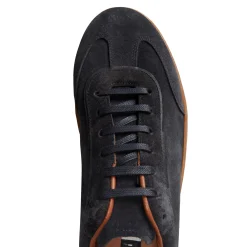 Navy Blue Suede Sneakers | Fratelli Rossetti