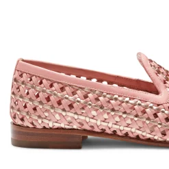 Pink Woven Leather Brera Loafer | Fratelli Rossetti