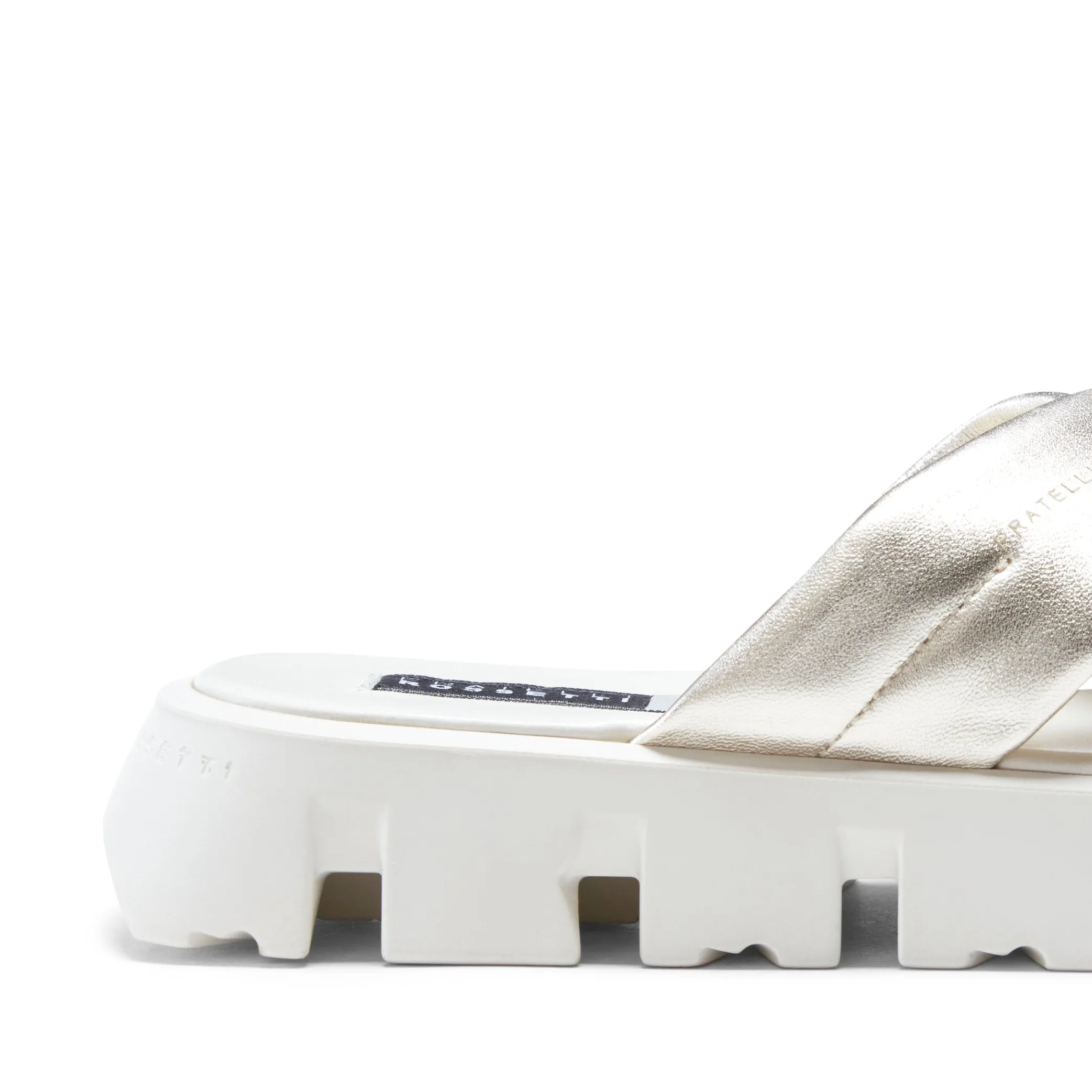 Platinum Leather Sandal | Fratelli Rossetti