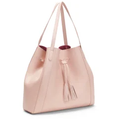 Powder Pink Tassel Shoulder Bag | Fratelli Rossetti