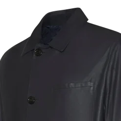 Reversible Blue Suede Jacket | Fratelli Rossetti