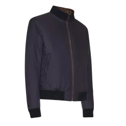 Reversible Brown Nappa Leather Bomber Jacket | Fratelli Rossetti