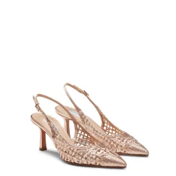 Rose Gold Leather Slingback Sandal | Fratelli Rossetti