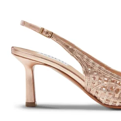 Rose Gold Leather Slingback Sandal | Fratelli Rossetti