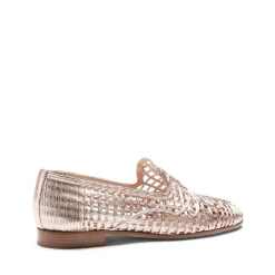 Rose Gold Woven Slipper | Fratelli Rossetti
