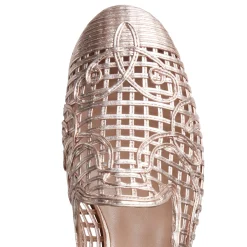 Rose Gold Woven Slipper | Fratelli Rossetti