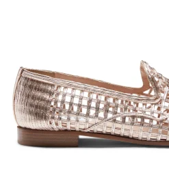 Rose Gold Woven Slipper | Fratelli Rossetti