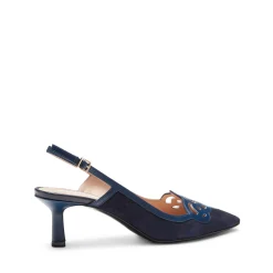 Sandalo Donna In Suede Blu-Fratelli Rossetti