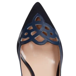 Sandalo Donna In Suede Blu-Fratelli Rossetti