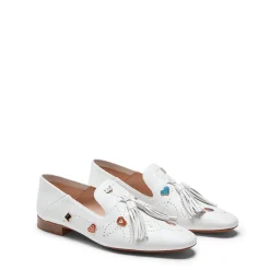 Slipper Donna In Pelle Bianca-Fratelli Rossetti