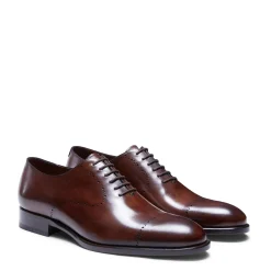 Smooth Black Leather Oxford Shoe | Fratelli Rossetti
