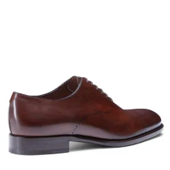 Smooth Black Leather Oxford Shoe | Fratelli Rossetti