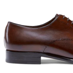 Smooth Black Leather Oxford Shoe | Fratelli Rossetti