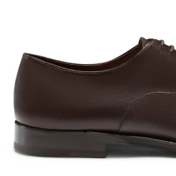 Smooth Brown Leather Oxford Shoe | Fratelli Rossetti