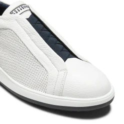 White Deerskin Sneaker | Fratelli Rossetti