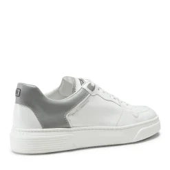 White/grey Leather Sneaker | Fratelli Rossetti