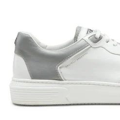 White/grey Leather Sneaker | Fratelli Rossetti