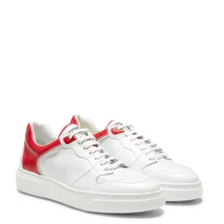 White/red Leather Sneaker | Fratelli Rossetti