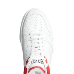White/red Leather Sneaker | Fratelli Rossetti